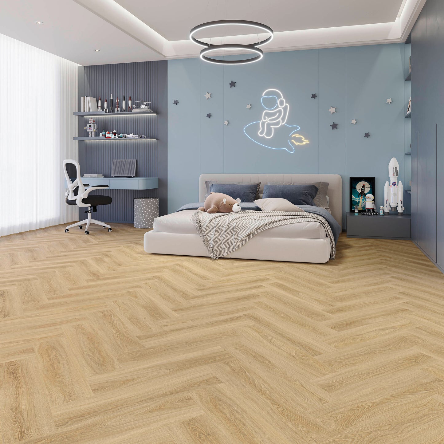 LVT 555 Evolut - Frosty Oak Visgraat