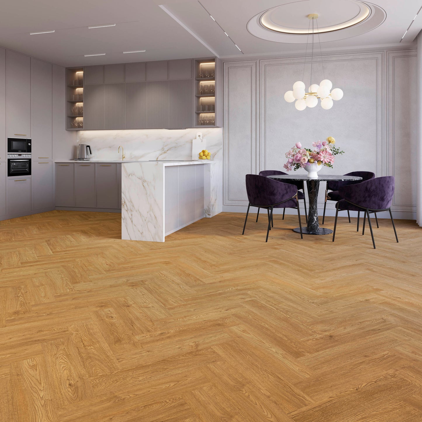 LVT 555 Evolut - Palm Oak Visgraat