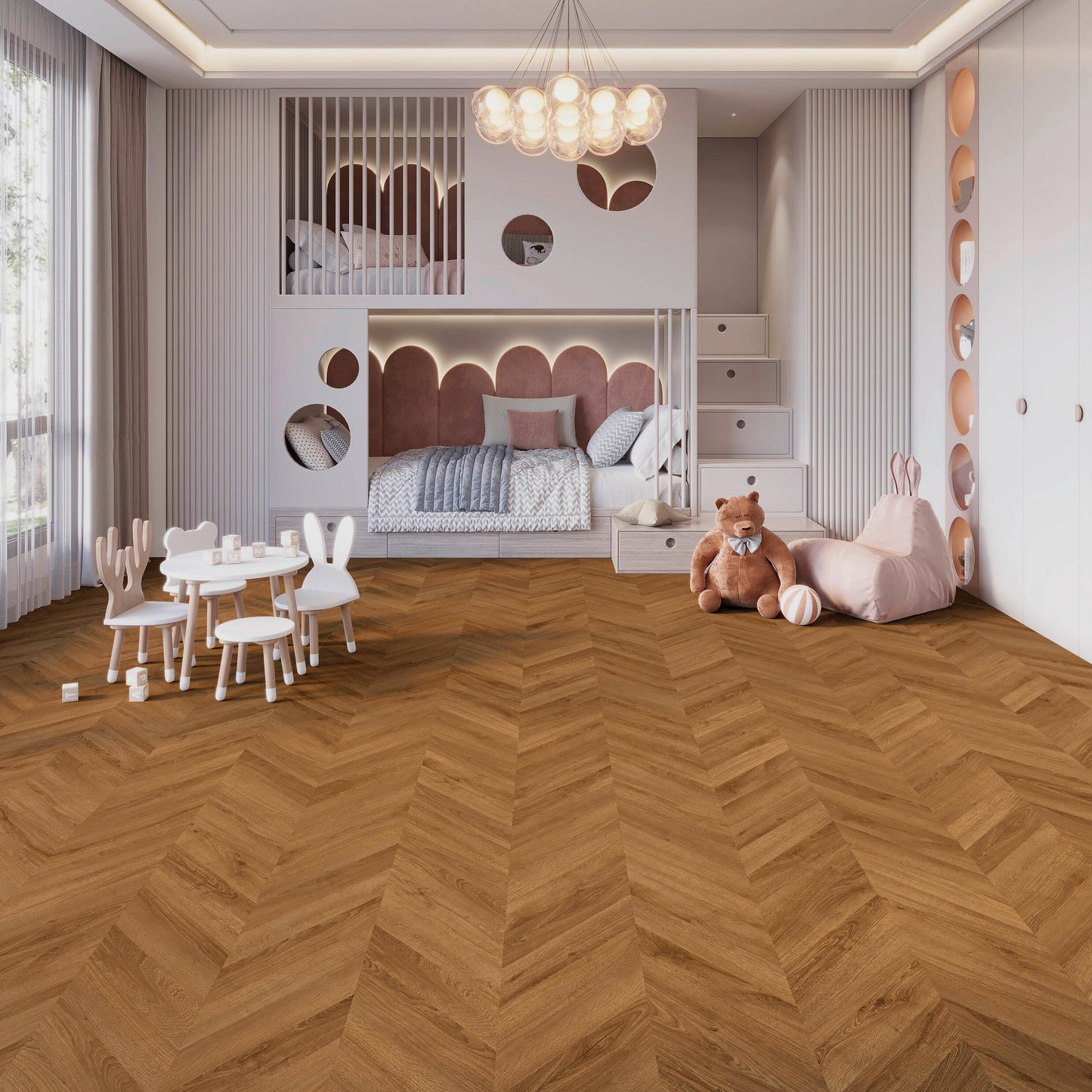 LVT 555 Evolut - Cognac Oak Chevron