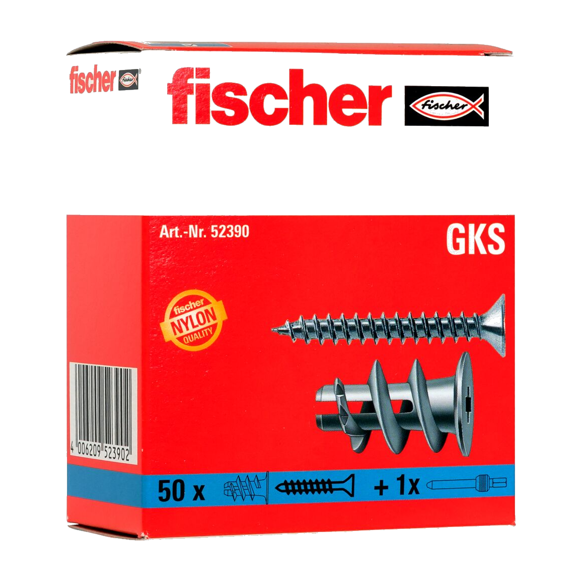 Fischer Gipsplaatplug GK S met schroef | 50st