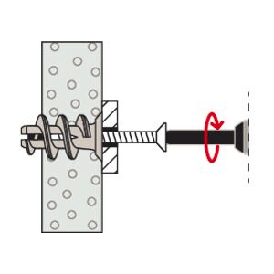 Fischer Gipsplaatplug GK S met schroef | 50st