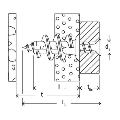 Fischer Gipsplaatplug GK S met schroef | 50st