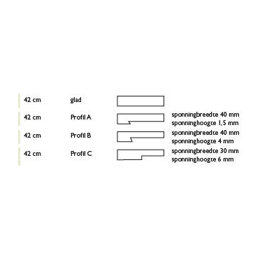 JOKA Tapping Block plastic profile B 42cm 2010092 4mm