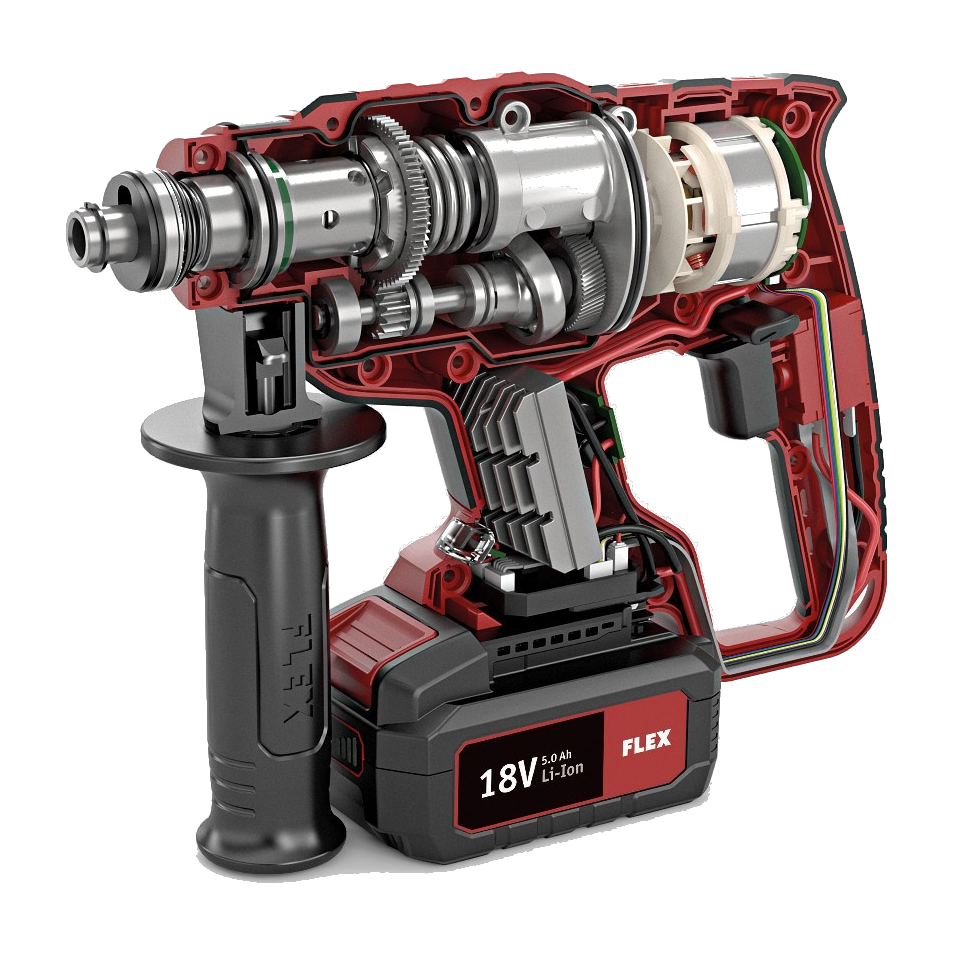 JOKA FLEX accu-combi-klopboormachine CHE 18.0-EC in L-Boxx, zonder batterij