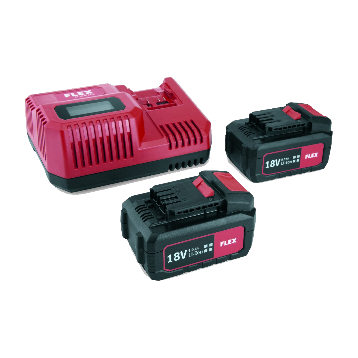 JOKA FLEX batterij P-Set 55 R 18.0V snellader / 2x 5.0Ah accu