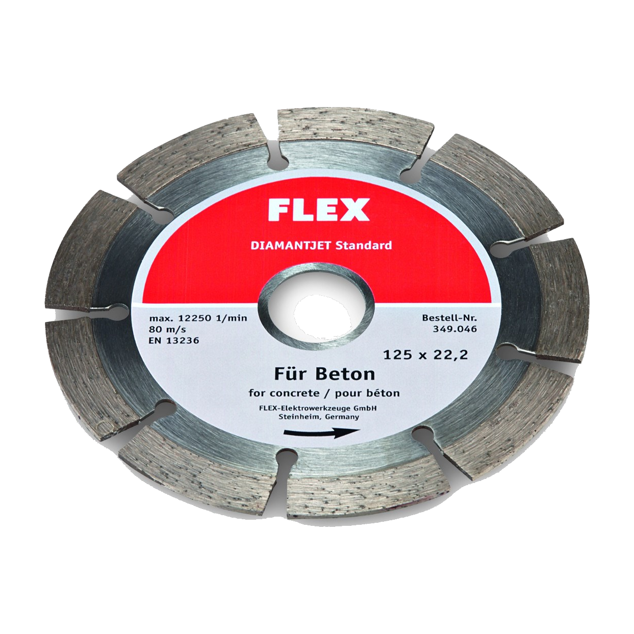 JOKA FLEX doorslijpschijf diamant D-TCS S 125x22.2 voor beton/steen