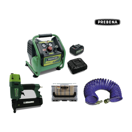 JOKA Prebena Compressor Set incl. Pneumatisch Nagelpistool 2XR-J50