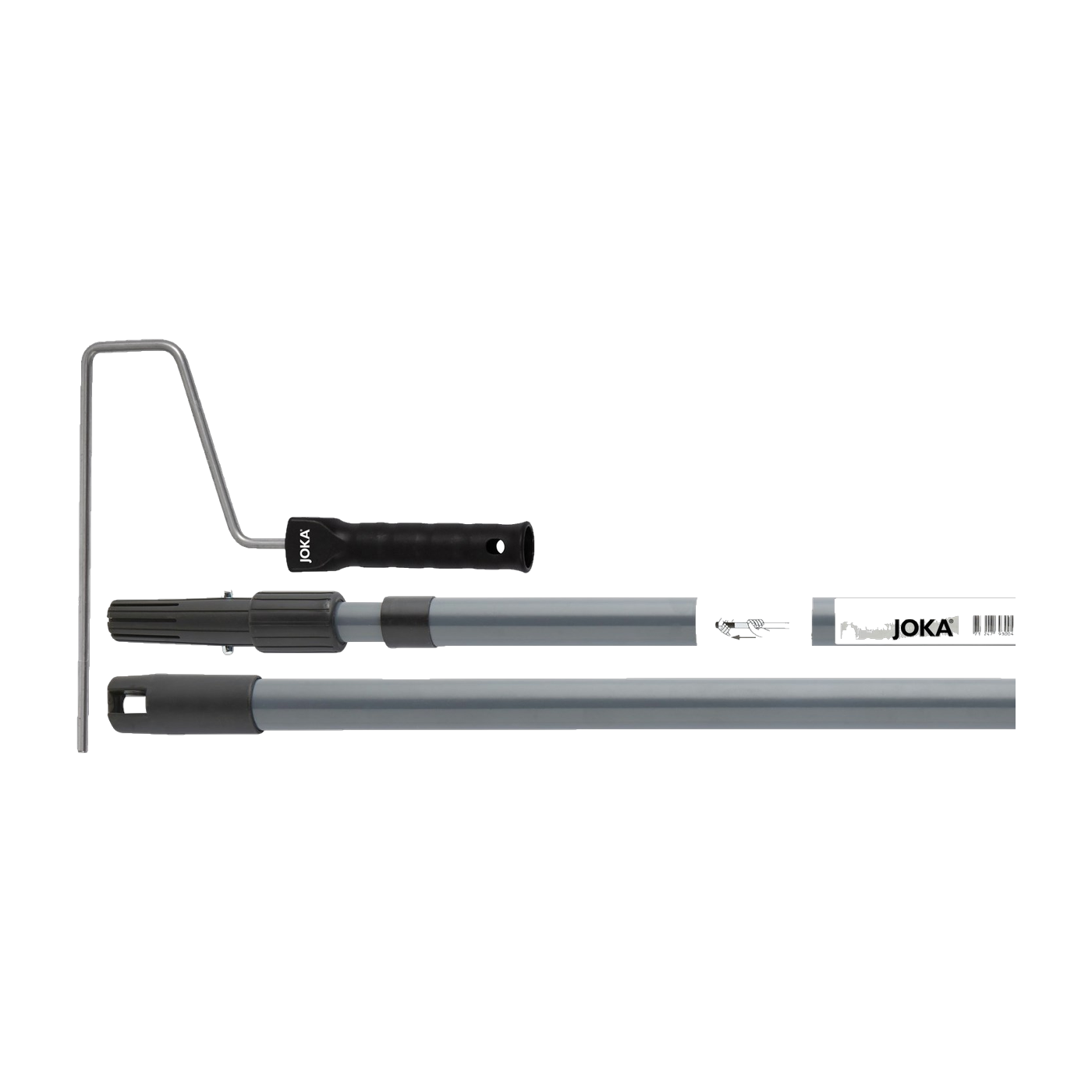 JOKA telescoopstok 95-160 cm met beugel voor roller
