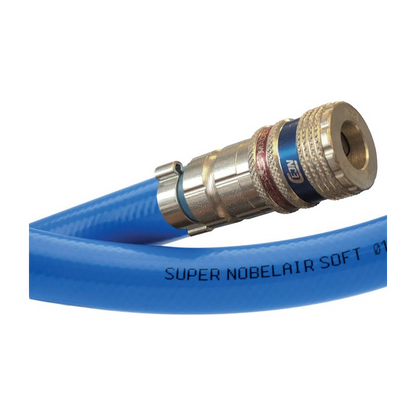 Luchtslangset 8/13mm flexibel blauw 10 meter incl. CEJN veiligheid snelkoppeling
