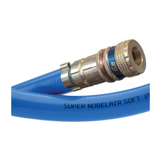 Luchtslangset 8/13mm flexibel blauw 10 meter incl. CEJN veiligheid snelkoppeling