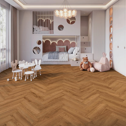 LVT 555 Evolut - Cognac Oak Visgraat