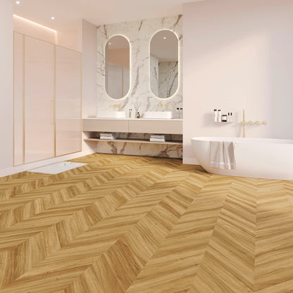LVT 555 Evolut - Amber Oak Chevron