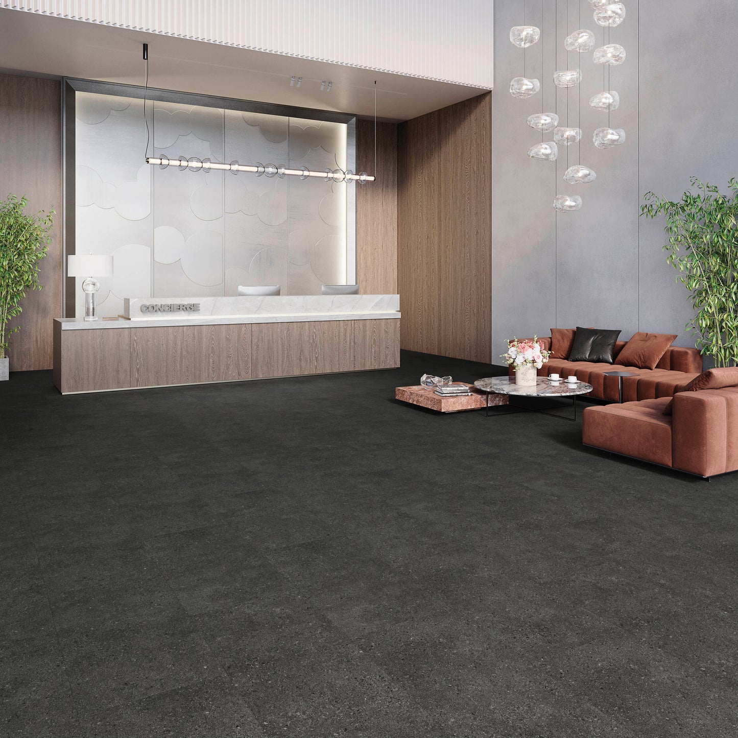 LVT 555 Evolut - Black Terazzo