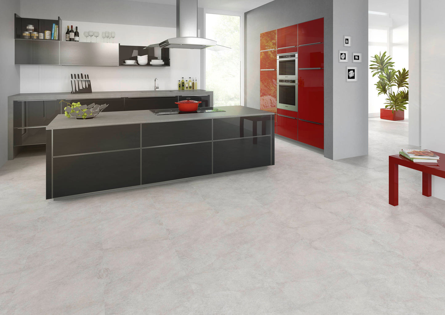 LVT 340 Rigid Click - Bright Concrete