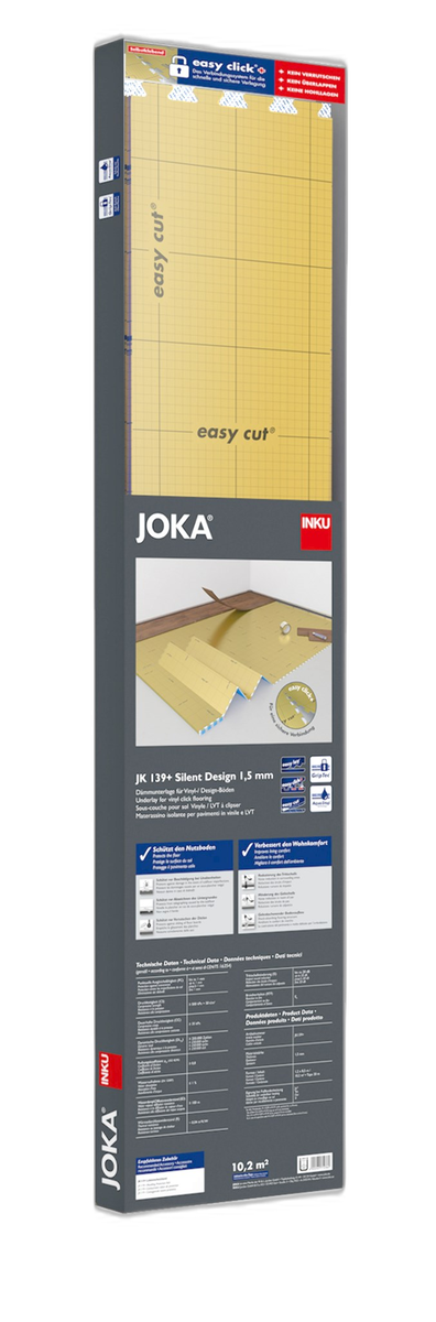 JOKA JK139+ Silent Design ondervloer 1,5mm 8,5mtrx120cm | Pak à 10,2m²
