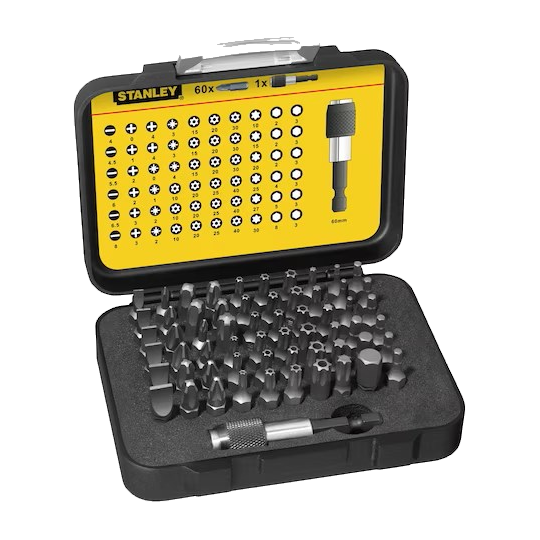 Stanley Bitset Expert Pro 1/4" Bithouder 61-delig