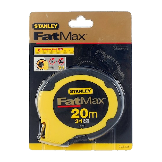 Stanley FATMAX Landmeter 20m - 9,5 mm - gesloten kast
