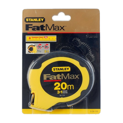 Stanley FATMAX Landmeter 20m - 9,5 mm - gesloten kast