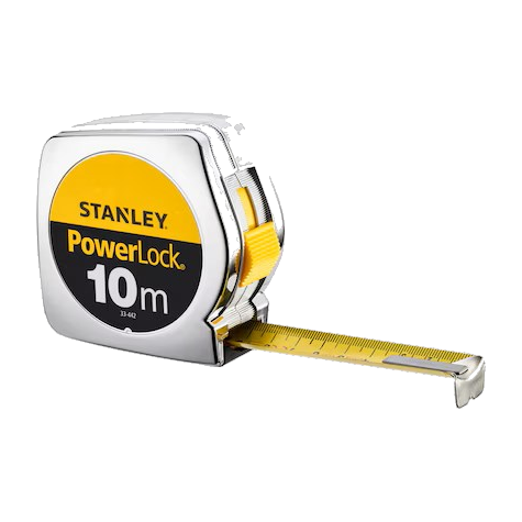 Stanley Rolbandmaat Powerlock ABS 25mm 10mtr