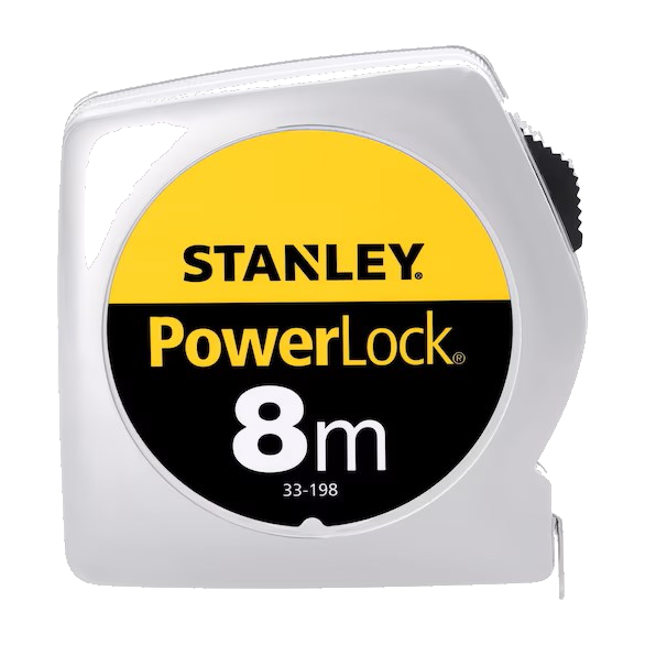 Stanley Rolbandmaat Powerlock ABS 25mm 8mtr