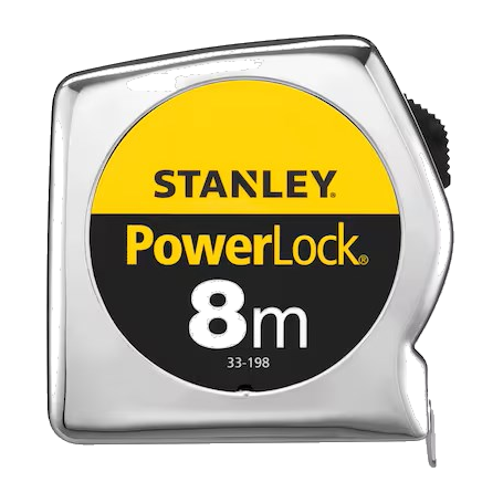 Stanley Rolbandmaat Powerlock ABS 25mm 8mtr