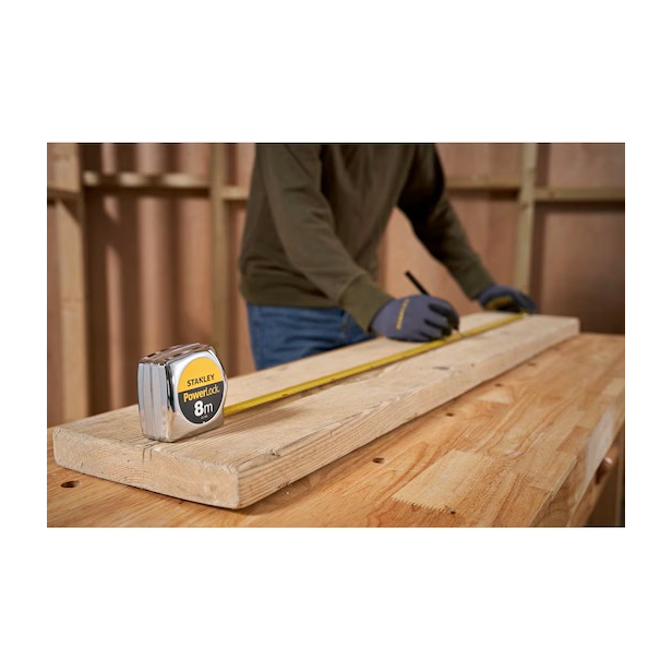 Stanley Rolbandmaat Powerlock ABS 25mm 8mtr