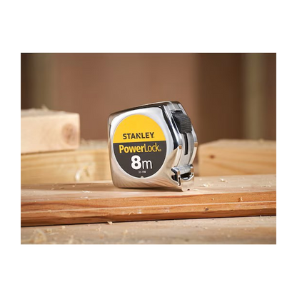 Stanley Rolbandmaat Powerlock ABS 25mm 8mtr