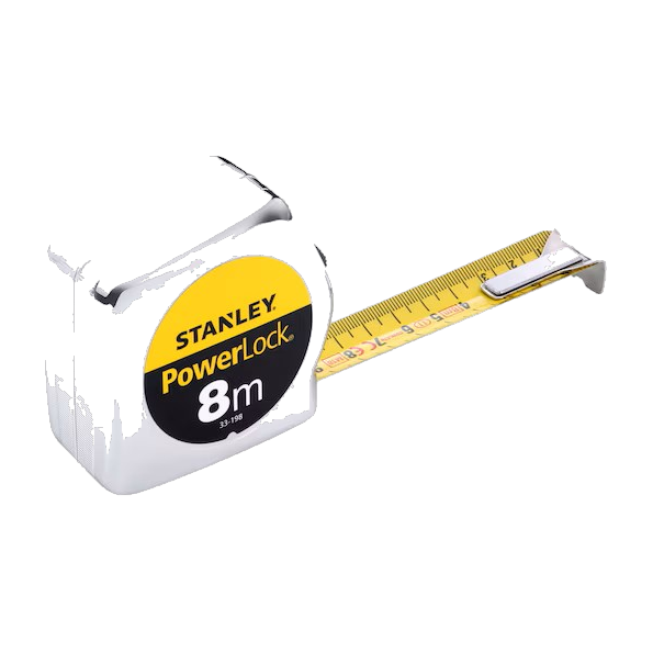 Stanley Rolbandmaat Powerlock ABS 25mm 8mtr