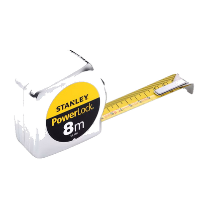 Stanley Rolbandmaat Powerlock ABS 25mm 8mtr
