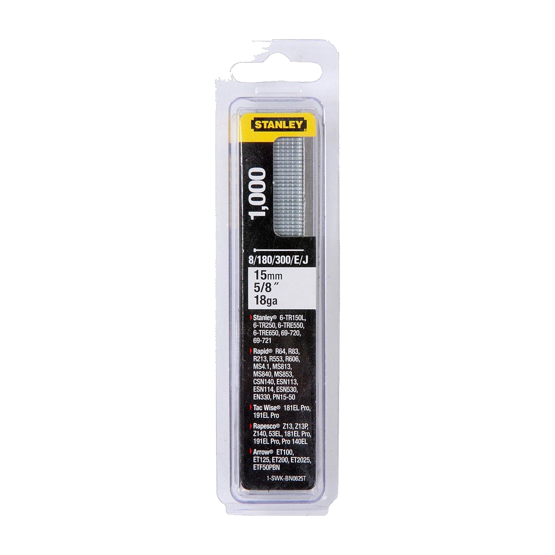 Stanley Spijker 15 mm Type J - 1000 stuks | Tacker 6-TR350